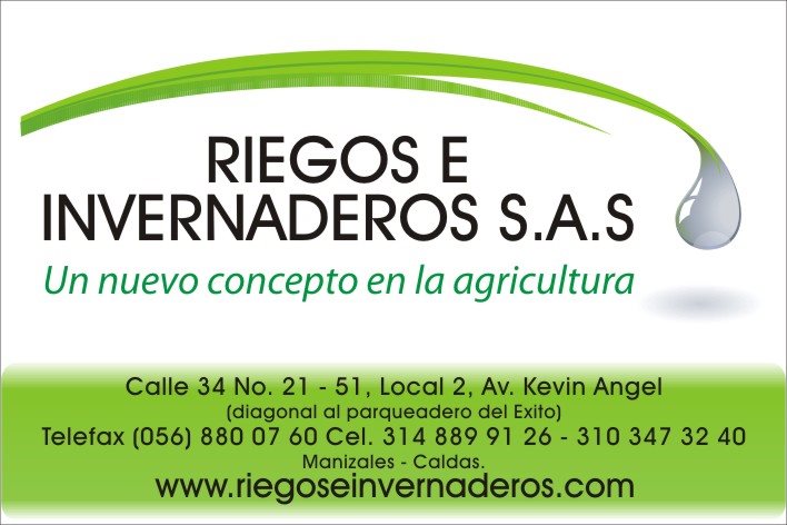 RIEGOS E INVERNADEROS SAS RIEGOS E INVERNADEROS SAS