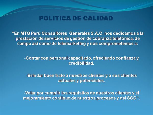 MTG PERU CONSULTORES GENERALES Collage Photo 1