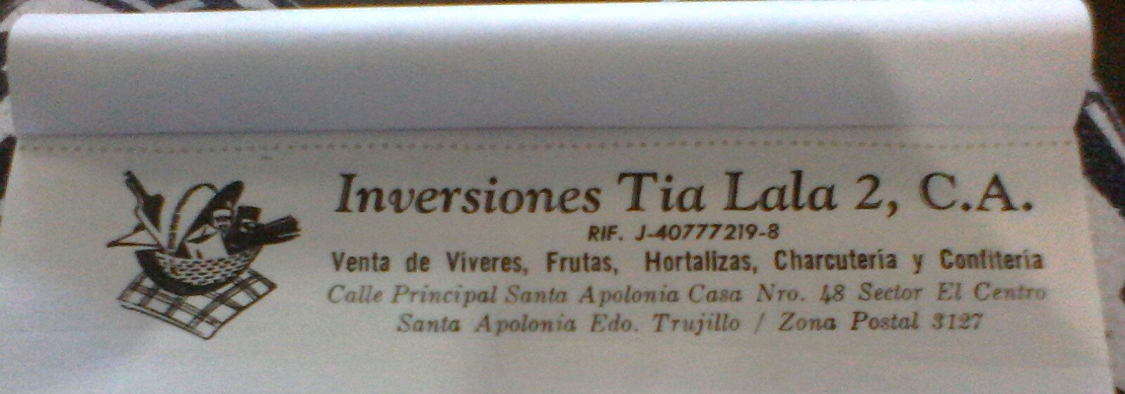 Inversiones TIA LALA 2, C.A Inversiones TIA LALA 2, C.A